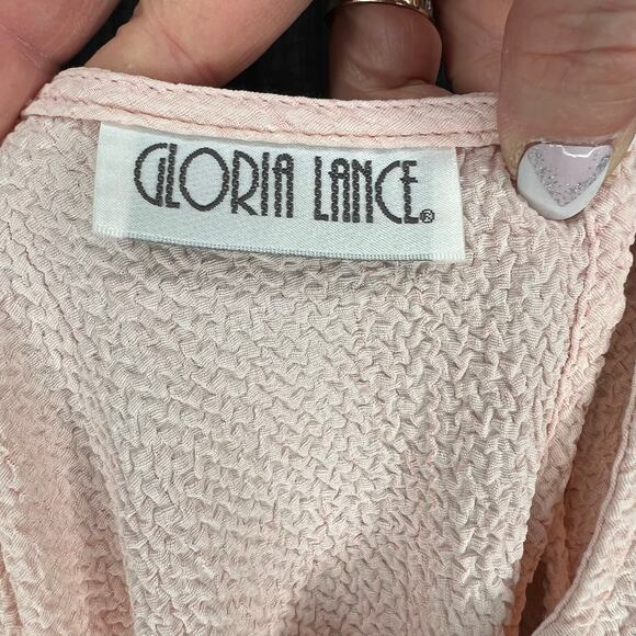 Gloria Lance 80’s vintage pink short sleeve career top size small - Picture 4 of 5